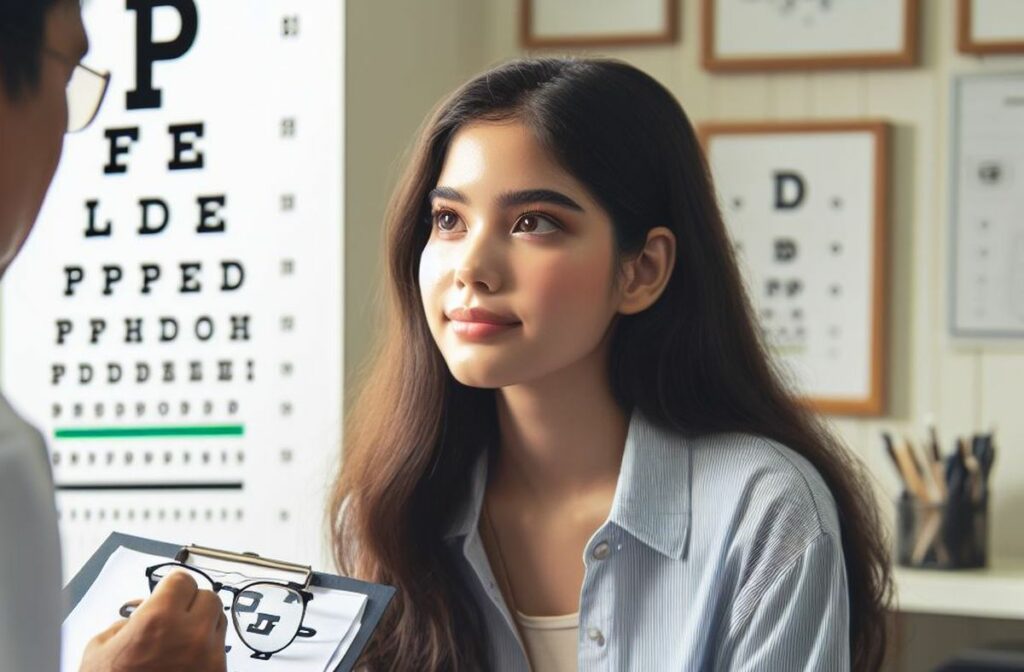 test de vue ophtalmo